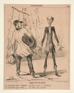 Sketch Taken at Le Havre: The Well-Covered Gentleman by Honoré Daumier