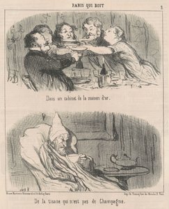 In a room of the golden house by Honoré Daumier