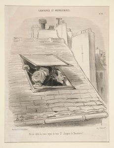 From this side, you see the St. Jacques la Boucherie tower! by Honoré Daumier