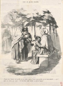 Since Zémire knows she will cost me fifteen francs ... by Honoré Daumier