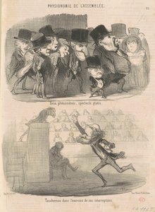 Two Phenomena, Free Show by Honoré Daumier