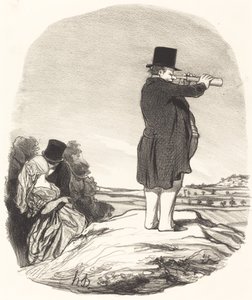 So My Wife... I See Nothing! by Honoré Daumier