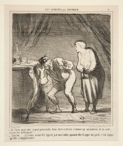 Well, My Friend, What Are You Thinking About to Get Up Like That by Honoré Daumier
