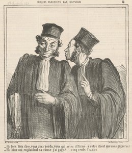 Well, My Dear, You Have Lost... by Honoré Daumier