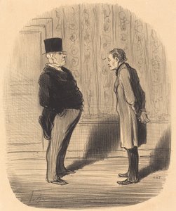 Eh! Well Sir and My Three Terms... by Honoré Daumier