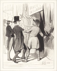 Enter Gentlemen... here are magnificent... by Honoré Daumier
