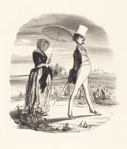And They Call It Going Down the River of Life... by Honoré Daumier
