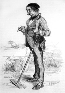 Gardening Annuitant by Honoré Daumier