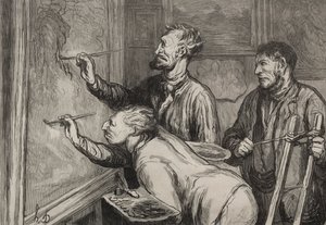 Giving It the Last Touch by Honoré Daumier