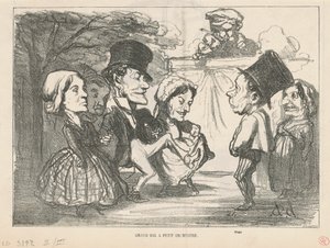 Grand Ball with Small Orchestra... (recto); A General Partnership (verso) by Honoré Daumier