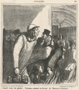Great Pleasure Train by Honoré Daumier