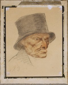 Head of an Old Man by Honoré Daumier
