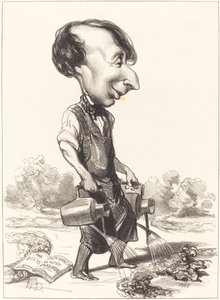 J. Alexandre Bixio by Honoré Daumier