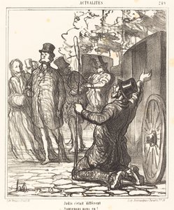 It Was Different Before by Honoré Daumier