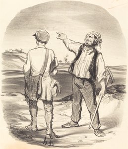 I saw a hare... eight days ago! by Honoré Daumier