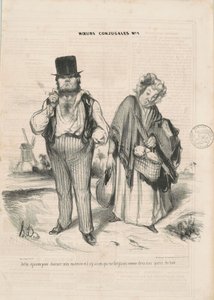 I Married You to Charm My Existence by Honoré Daumier