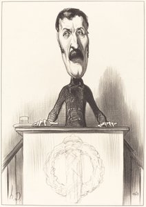 Jules Bastide by Honoré Daumier