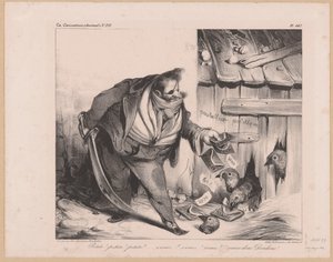 Caricature of King Louis Philippe I of France as a Bandit by Honoré Daumier