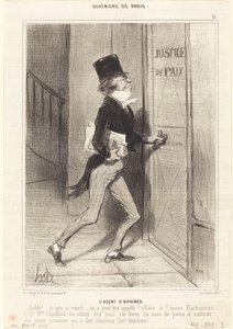 The Business Agent by Honoré Daumier