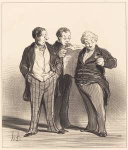 The Ban on Wearing Decorations by Honoré Daumier