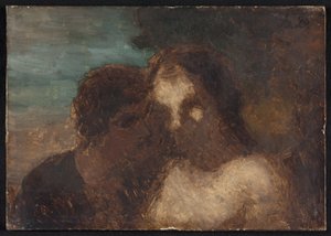 The Confidence or The Kiss of Judas by Honoré Daumier