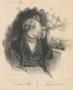 The Grilled Box by Honoré Daumier