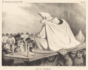 The Wobbly Head by Honoré Daumier