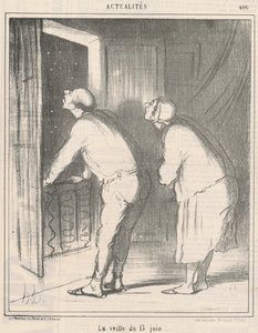 The Eve of June 13 by Honoré Daumier