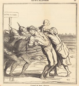 The Call of Their Reserves by Honoré Daumier
