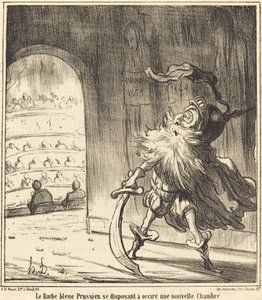 The Prussian Blue Beard... by Honoré Daumier