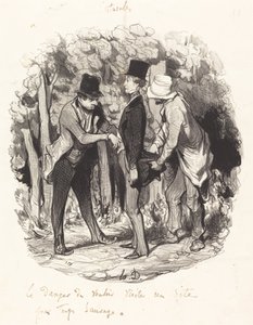 The Danger of... Visiting a Too Wild Site by Honoré Daumier