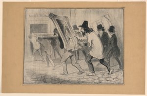 The Last Day of the Reception of Paintings, from Charivari by Honoré Daumier