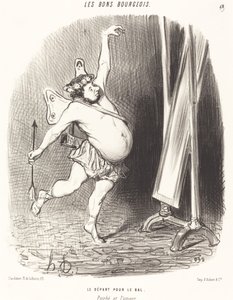 The Departure for the Ball by Honoré Daumier