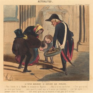 The Future Monument of Napoleon at the Invalides by Honoré Daumier