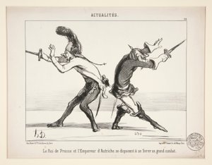 The King of Prussia and the... by Honoré Daumier