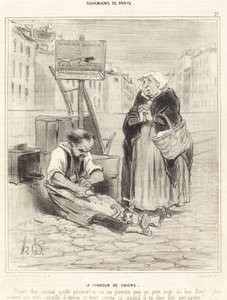 The Dog Shearer by Honoré Daumier