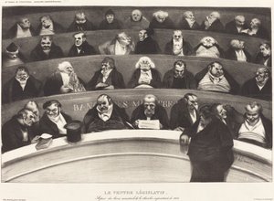 The Legislative Belly by Honoré Daumier