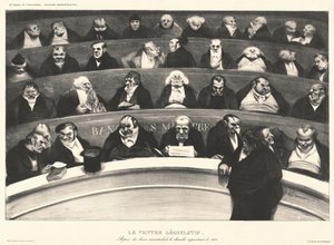 The Legislative Belly by Honoré Daumier