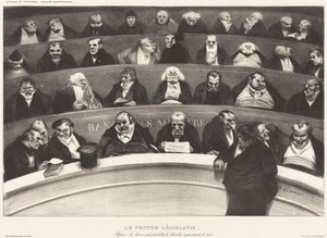 The Legislative Belly by Honoré Daumier