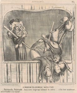 The New Neapolitan Punchinello by Honoré Daumier