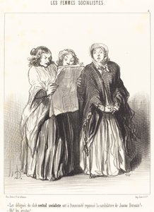 The Delegates of the Central Socialist Club Rejected... by Honoré Daumier