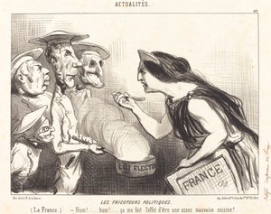 The Political Fricoteurs by Honoré Daumier