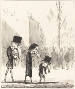 The Three Little Saints by Honoré Daumier