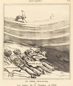 The Legislative Arenas by Honoré Daumier