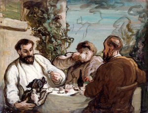 Lunch in the country, c1868 by Honoré Daumier