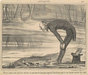 M. Coste, realizing that by pulling too much by Honoré Daumier