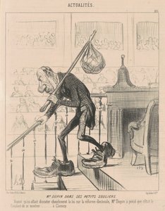 M. Dupin in his small shoes by Honoré Daumier