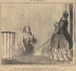 My dear, I bring you a vase... by Honoré Daumier