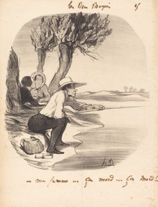 My wife... it bites... it bites! by Honoré Daumier