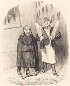 Madame Chapotard Preparing to Make Her Preserves by Honoré Daumier